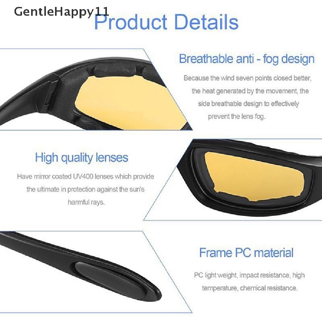 Gentlehappy Kacamata Motor Anti Silau Polarized Malam Mengemudi Lensa Kacamata Sunglasses id