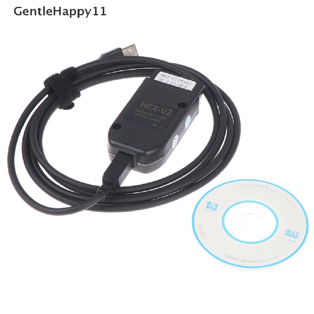 Gentlehappy 2022 VAG COM 22.3.1 Obd2 Scanner HEX V2 VAGCOM Alat Diagnostik Otomatis OBD USB id