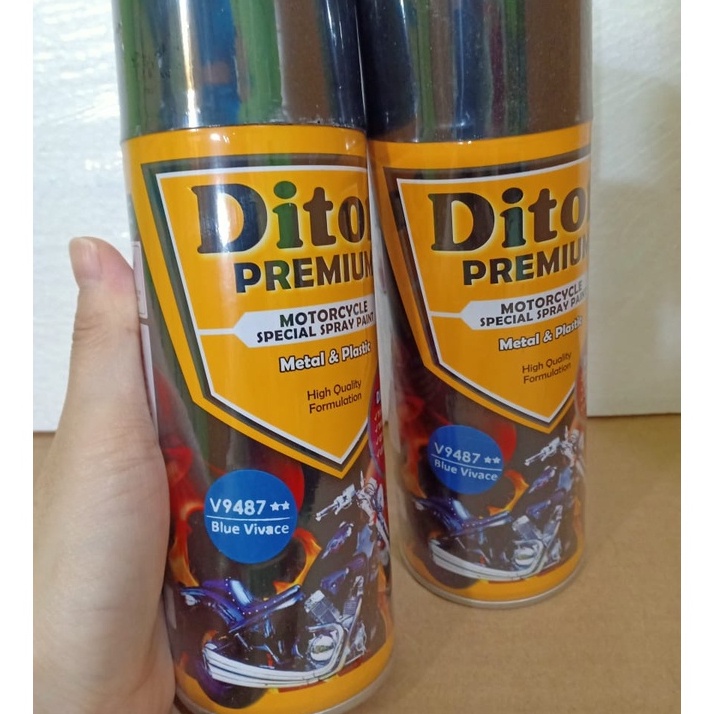 VESPA COLORS DITON Premium Pilok Pilox Cat Semprot Warna VESPA - V 9487** Blue Vivace (400cc)