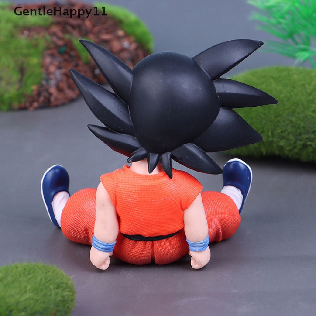 Gentlehappy Anime Dragon Ball Figure Childhood Son Goku Model Mainan GK Mainan Adegan Tidur id