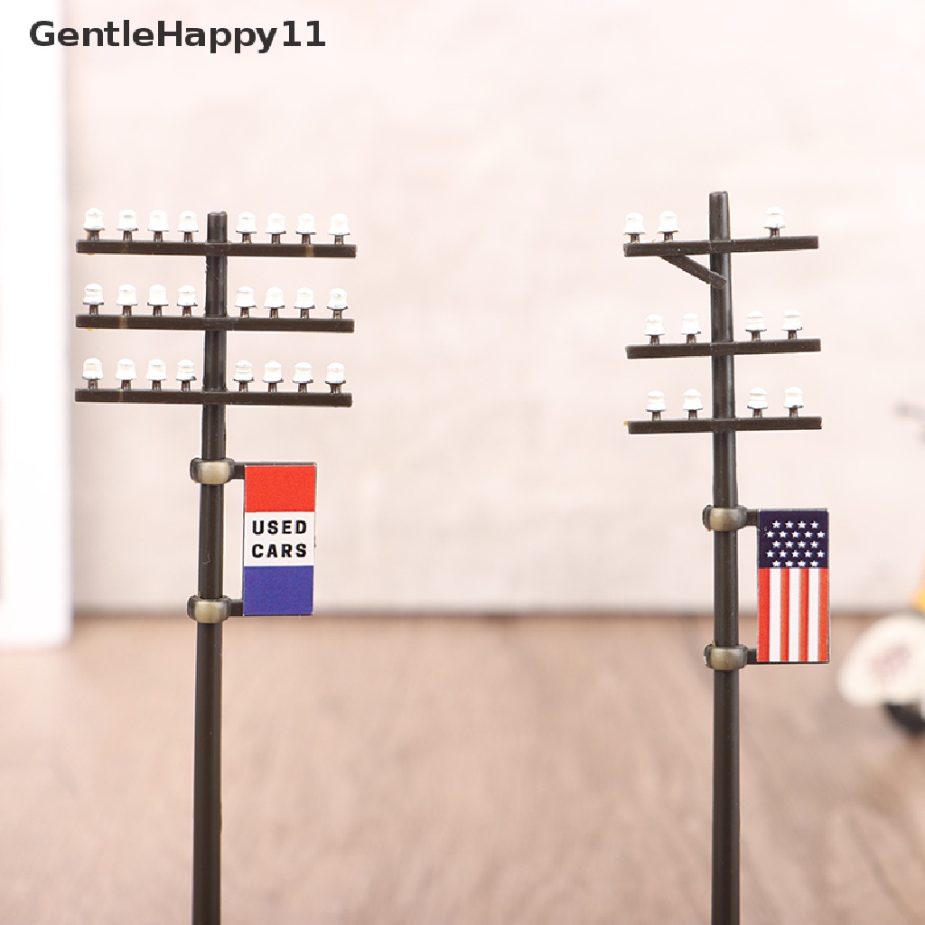 Gentlehappy 1: 42/1: 42/1: 100model Tiang Garis Listrik Untuk Kereta Microlandscape Aksesoris id
