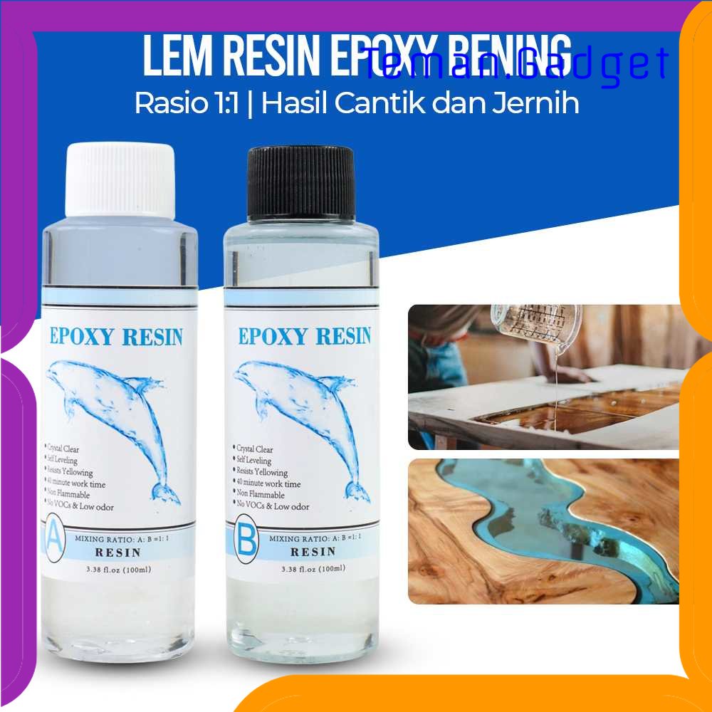 TG - ATK QIAO Lem Resin Epoxy Bening Rasio 1:1 AB Crystal DIY Handmade Jewelry - ER-001