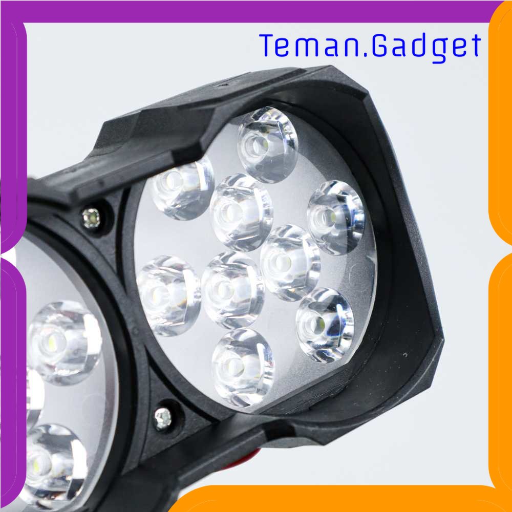 TG - OTO Lampu Tembak Motor Spotlight LED Foglamp ATV IP65 Cool White 18LED 30W - U9