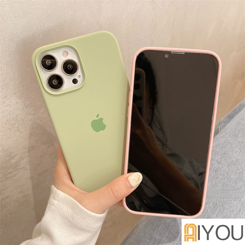 Casing Ponsel Silikon Simple Mewah Untuk iPhone 14 Pro MAX XR XS Max14 13 12 11 Pro MAX 14 7 8 PLUS Shockproof Tahan Lama Anti Kotoran cover