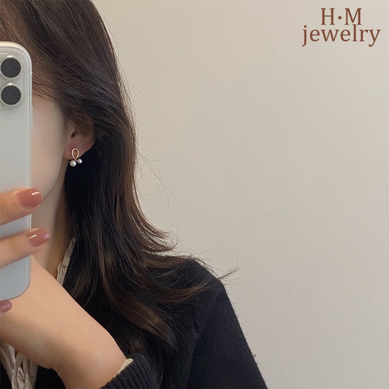 Anting Mutiara Salib Kecil Dan Indah Yang Modis2023Anting Bermutu Tinggi Baru