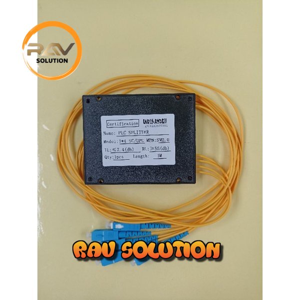 Pasif splitter 1-4 modular sc upc - RAV SOLUTION FIBER OPTIC
