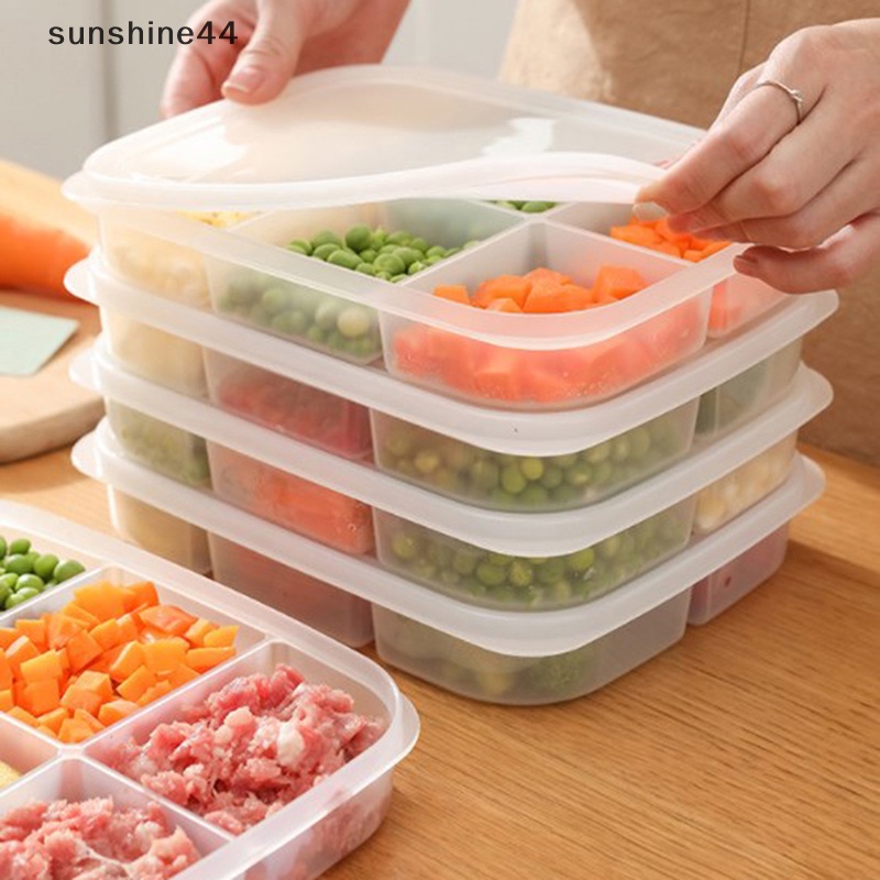 Sunshine Kotak Penyimpanan Buah Makanan Portable Kompartemen Kulkas Freezer Organizers ID