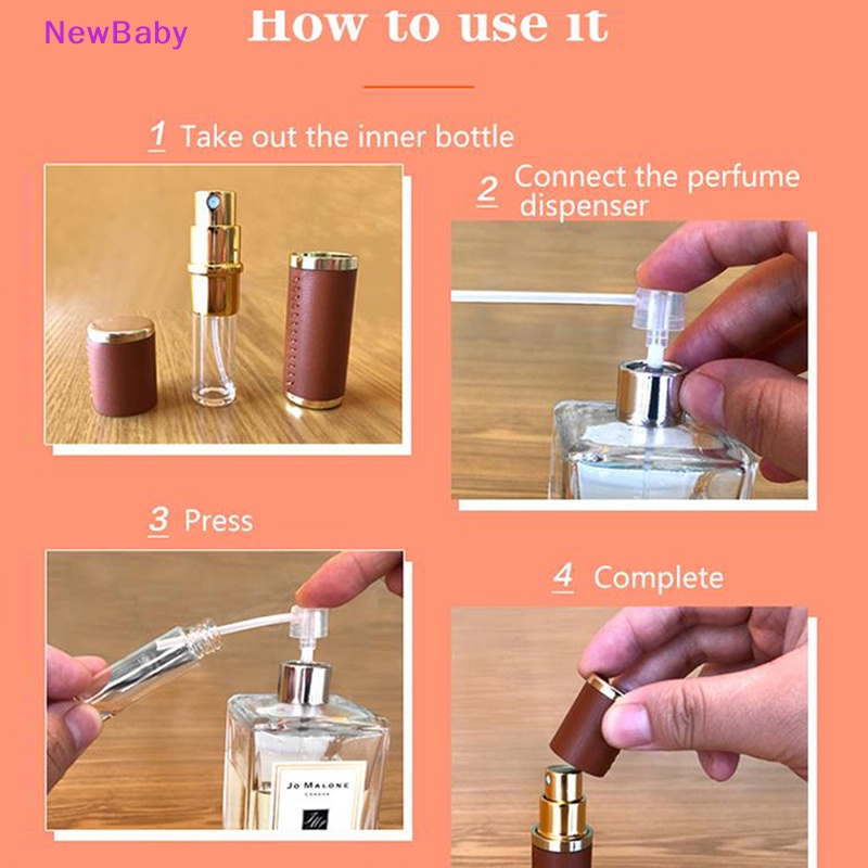 Newbaby 5ML Botol Kulit Portable er Refillable Kosong ID