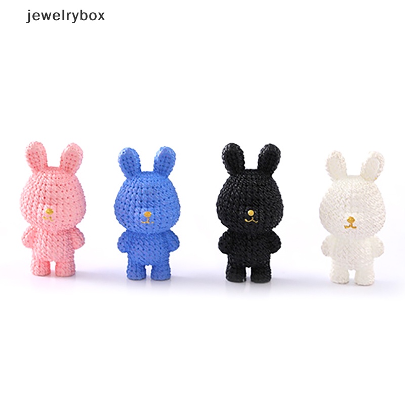 [jewelrybox] 1pc 1: 12rumah Boneka Kelinci Mini Lanskap Mikro Tahun Baru Maskot Kelinci Ornamen Butik