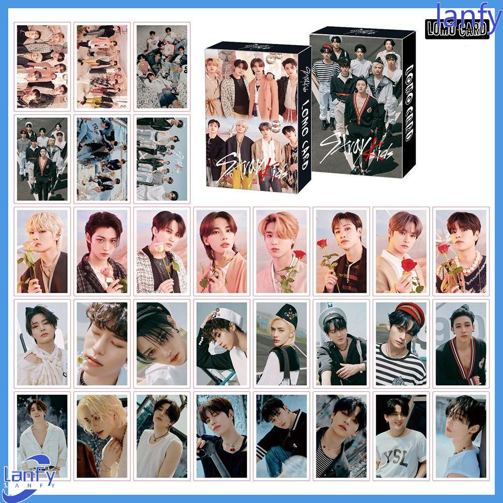 Lanfy Straykids Postcards Lee Know Fashion Untuk Fans Changbin Bang Chan Seungmin Hyun jin Boys Group Postcards