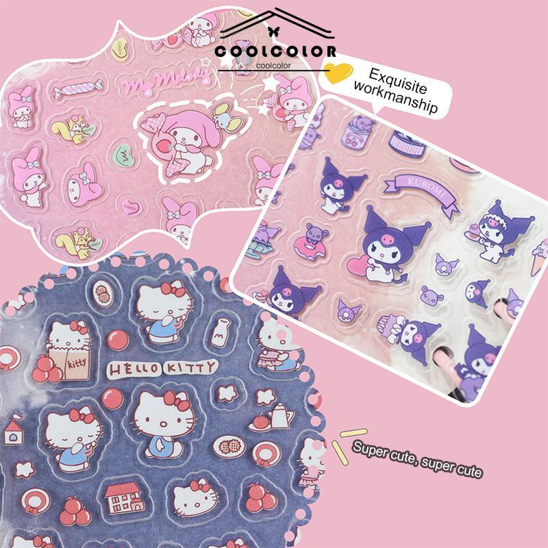 

COD❤️Stiker Kartun Karakter Sanrio Kuromi Melody DIY Lucu Stiker Untuk Dekorasi- cl