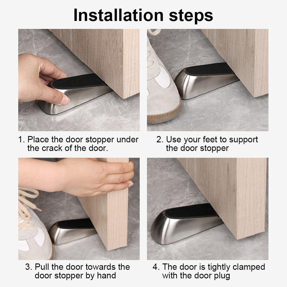 Penahan Pintu Nanas Hidden Hisap Kuat Anti Tabrak Self Adhesive Doorstop