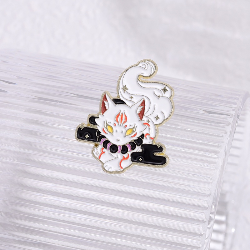 Anime Peripheral Animal Lapel Pin Enamel Dua Dimensi Bros Ransel Lencana Hadiah Untuk Teman Aksesoris Pakaian