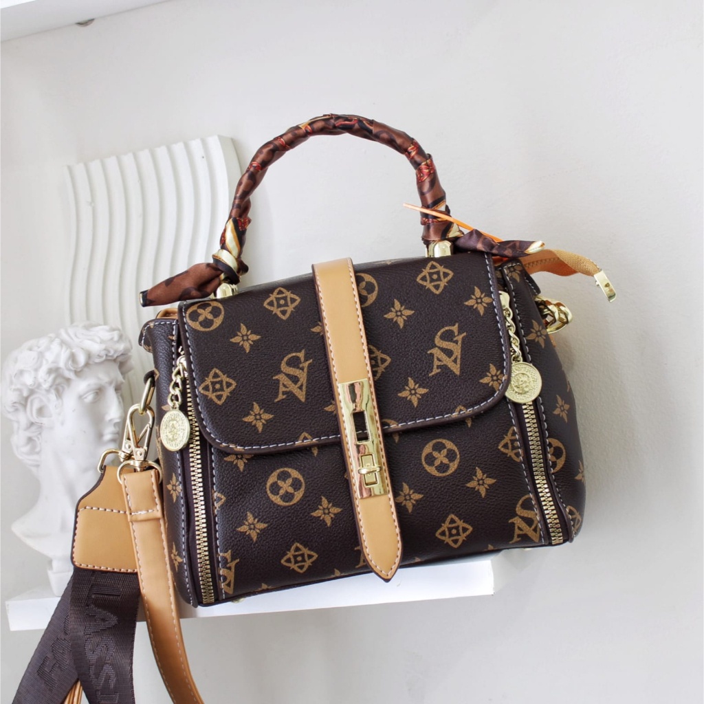 LX137907 Tas SELEMPANG wanita Motif Casual Kekinian Terbaru 2023 1kg bisa 1 tas supplier tas import CR7907 Termodis