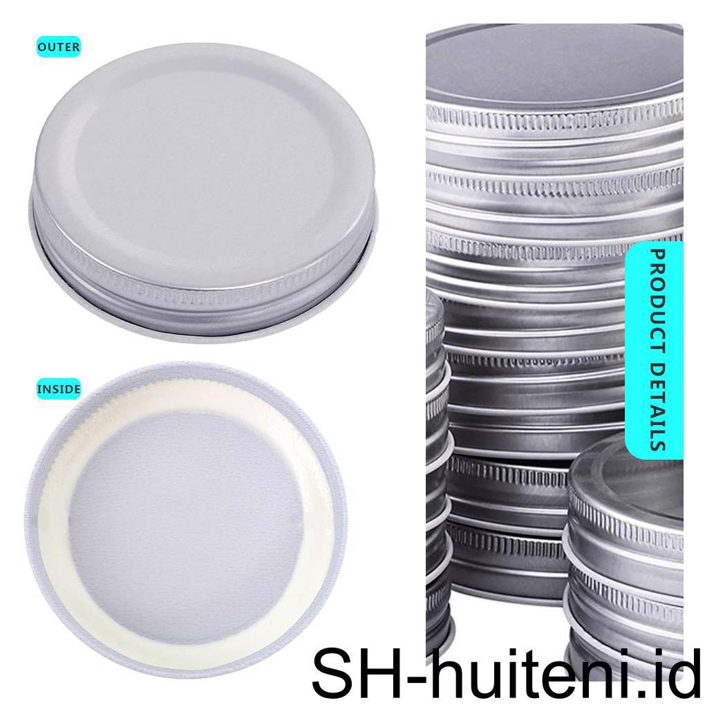 24pcs 86mm Tutup Toples Mulut Lebar Tipe Split Storage Caps Dengan Silikon