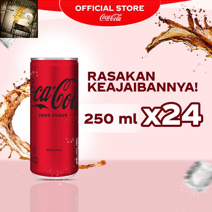 

Coca-Cola Zero - Kemasan Kaleng 250mL x 24pcs