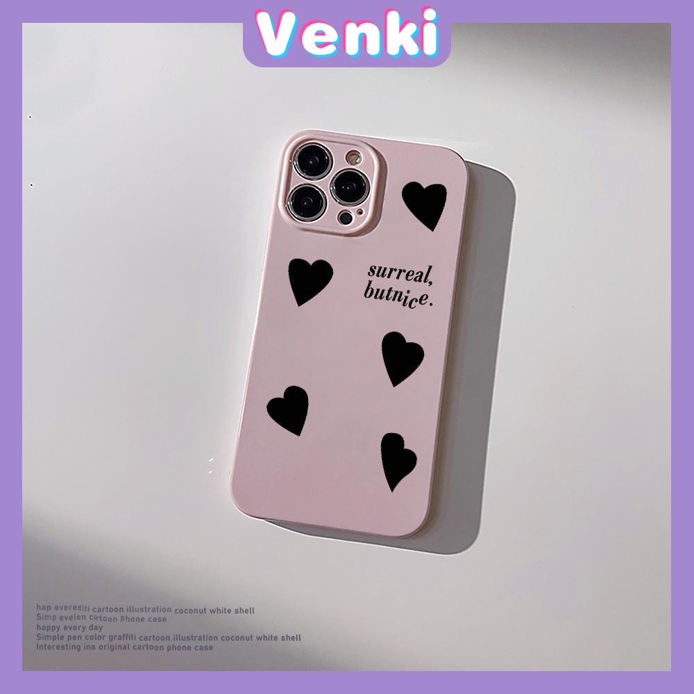 VENKI - For iPhone 11 iPhone Case Cream Glossy Soft Case TPU Shockproof Camera Cover Protection Purple Hearts Simple Compatible with iPhone 14 13 Pro max 12 Pro Max xr xs max 7 8