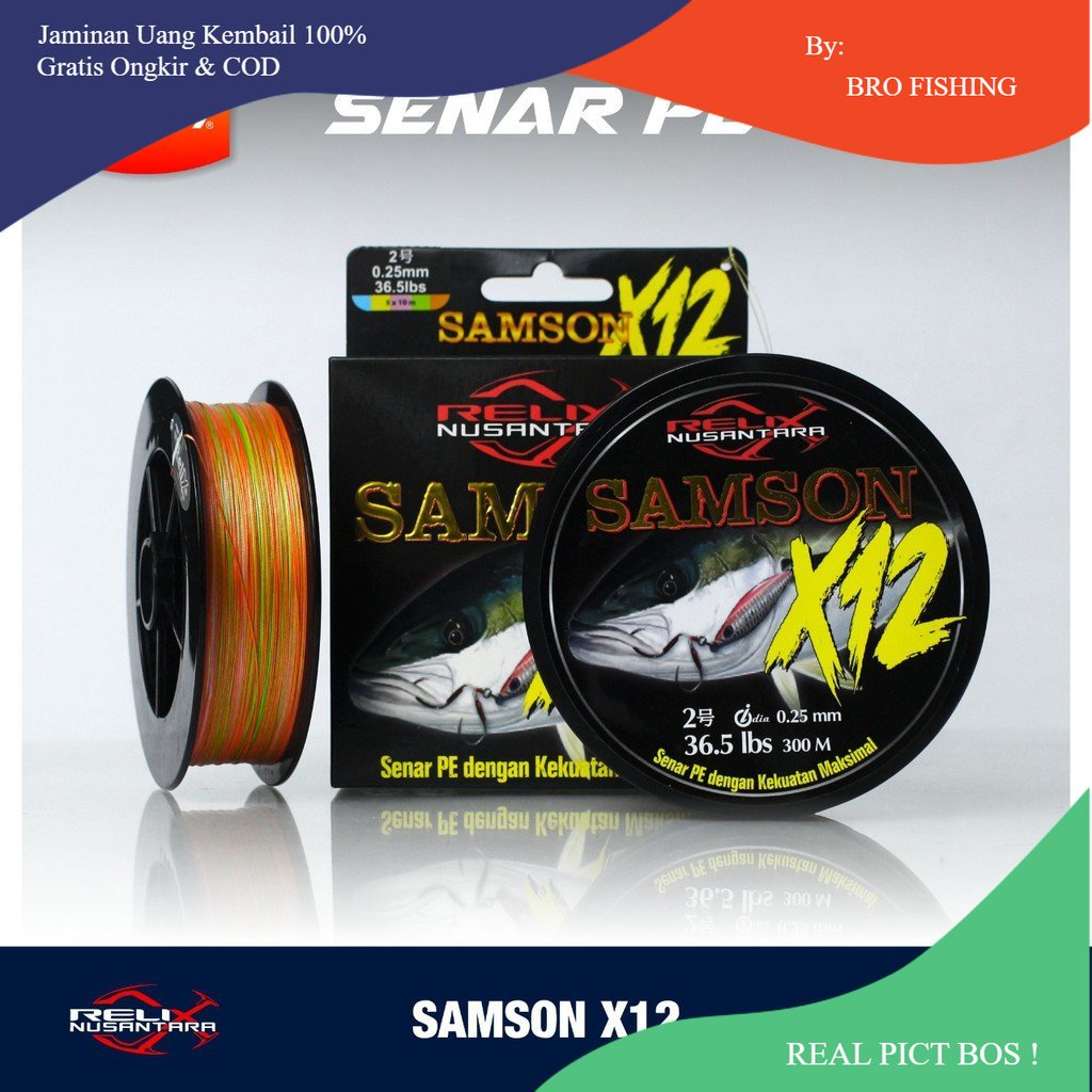 Senar Pancing PE Samson X12 Relix Nusantara