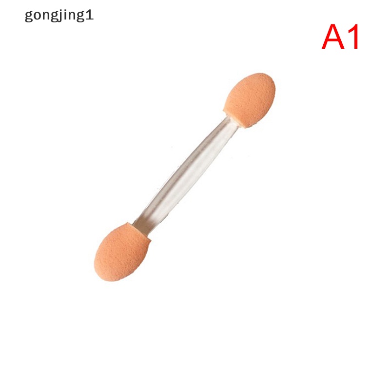 Ggg 10pics Double Ended Spons Bayangan Mata Sekali Pakai Aplikator Brush Make Up ID