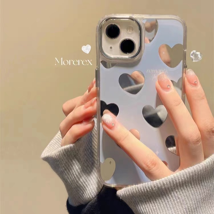 Cocok Untuk Iphone14 Pro Max iPhone Phone Case Cermin Casing Ponsel Kuat Kamera Perlindungan Tahan Guncangan Gaya Sederhana Kompatibel Dengan Iphone13 13pro 13prm iPhone 11 7Plus 8Plus Xr XS 12 Pro Max Casing Ponsel