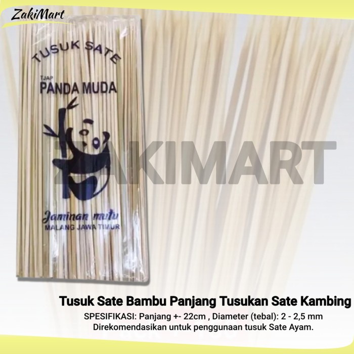 Tusuk Sate Bambu Panjang Tusukan Sate Kambing / Ayam / DLL