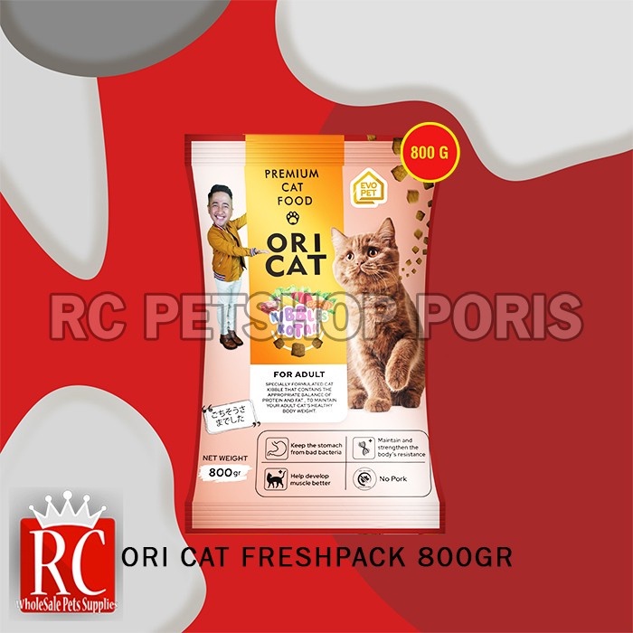 Makanan Kucing Ori Cat Food Adult Kitten Dewasa Freshpack 800 Gram