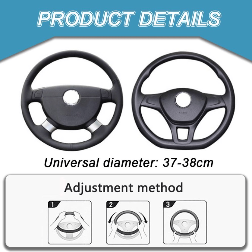 2-piece set Kulit Penutup Setir Mobil Holder Tali Bahu Sabuk Pengaman Mobil cover Safety Waistband Shoulder Aksesoris Mobil
