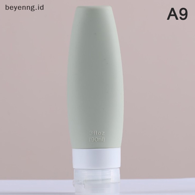 Beyen 1pc 60/90ML Silikon Botol Isi Ulang Kosong Travel Portable Packing Tekan ID