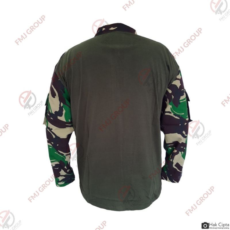 Kaos BDU Loreng Malvinas Combat Shirt / Kaos Tactical Velcro Malvinas Lengan Panjang