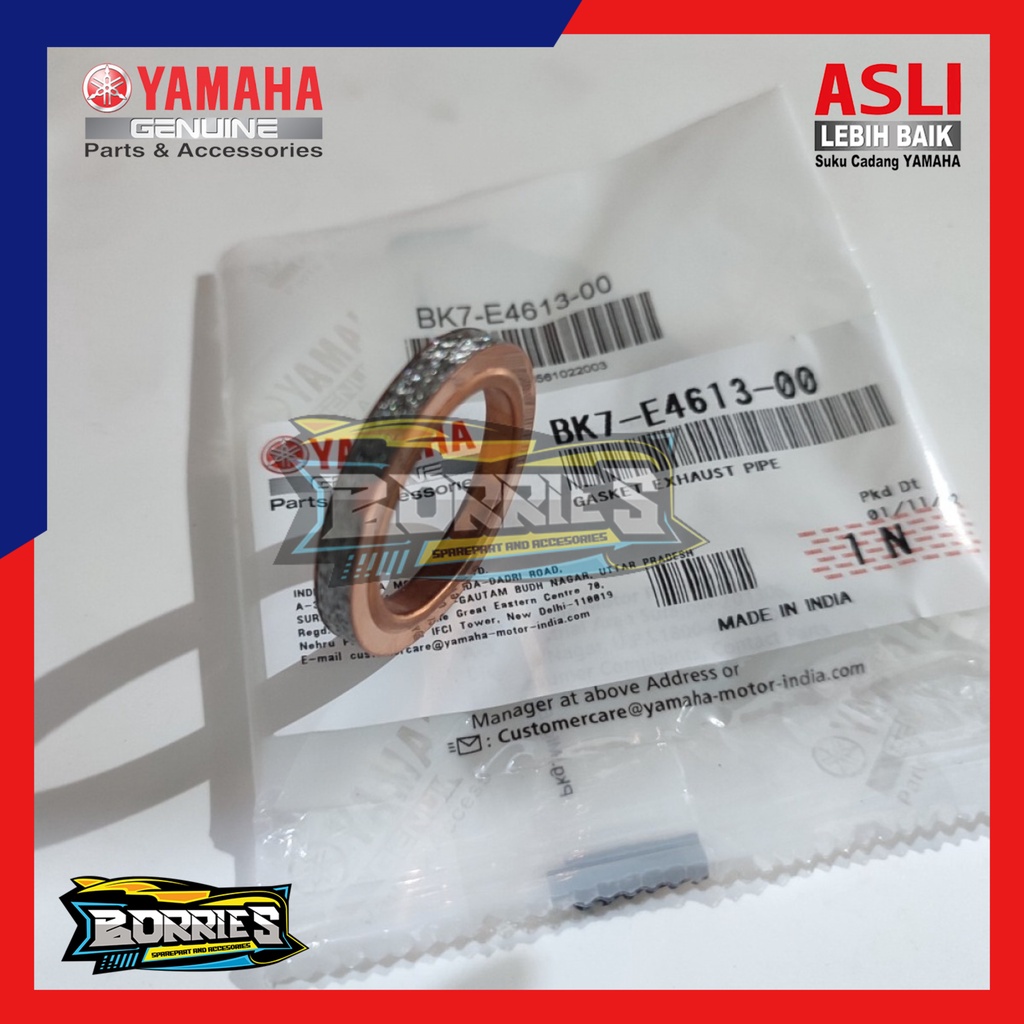 packing paking fiber asbes knalpot nmax n max aerox 155 lama R15 dan new lexi original ygp BK7-E4613