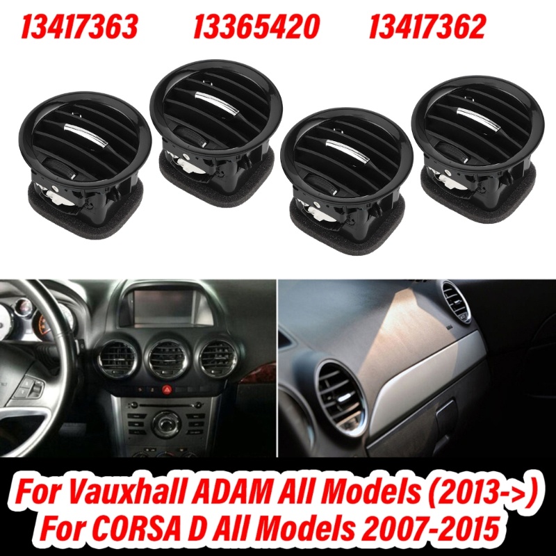 Cre Dashboard Ac Deflektor Outlet Vent- Exhaust Grille Outlet Ventilasi Udara Untuk Opel Vauxhall