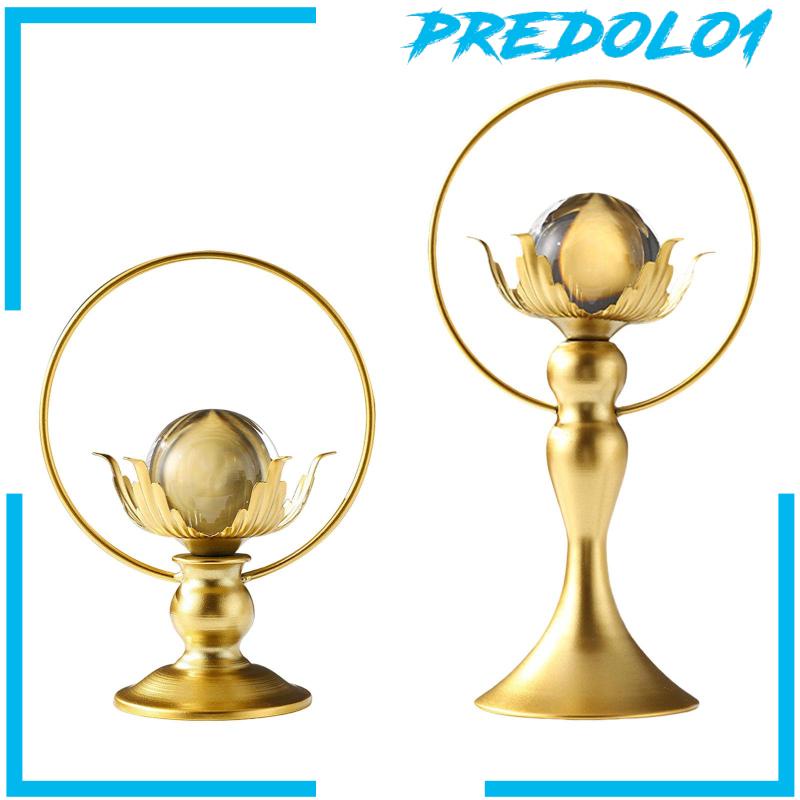 [Predolo1] Patung Logam Festival Musim Semi Dekorasi Ruang Tamu Ornamen Bola Kristal