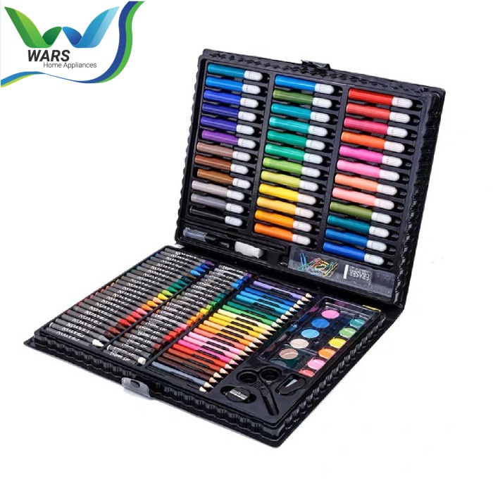 

Crayon Set WARS Pensil Warna Spidol Super Mega Art Set - 150, Biru