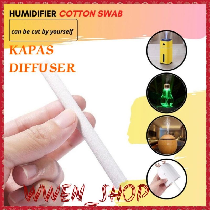 Kapas Humidifier Cotton Swab ,Filter Pelembab Udara Katun Stick Penyebar Aroma, Filter Humidifier Pengganti Kapas Pelembab Udara