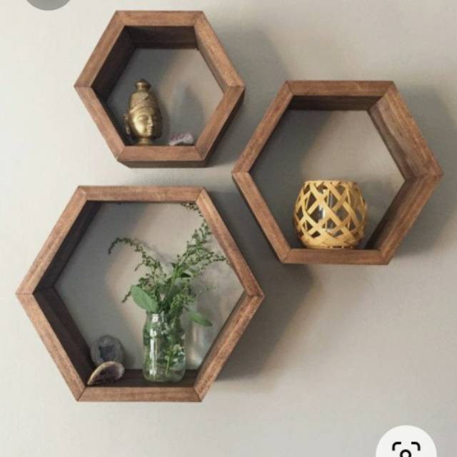 HidroAquatic - Rak hexagonal walnut