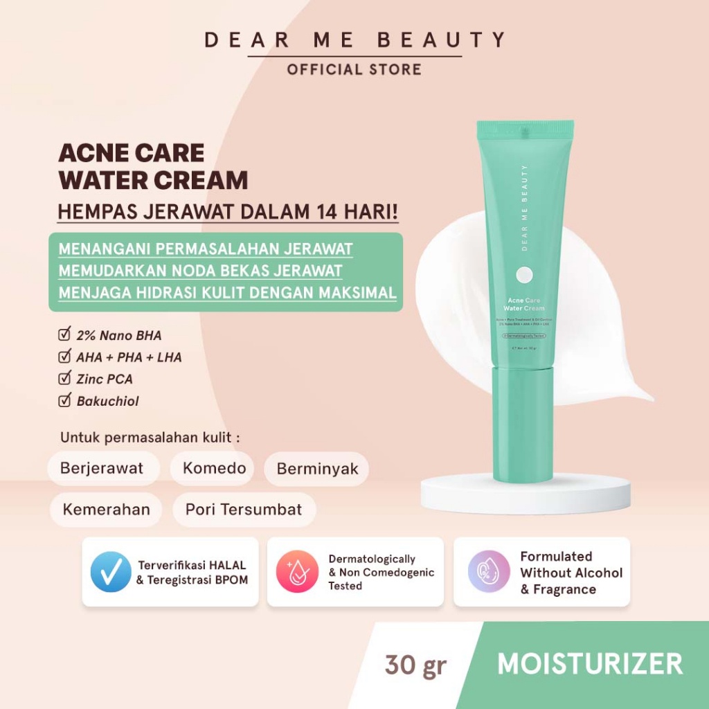 Dear Me Beauty Acne Care Water Cream