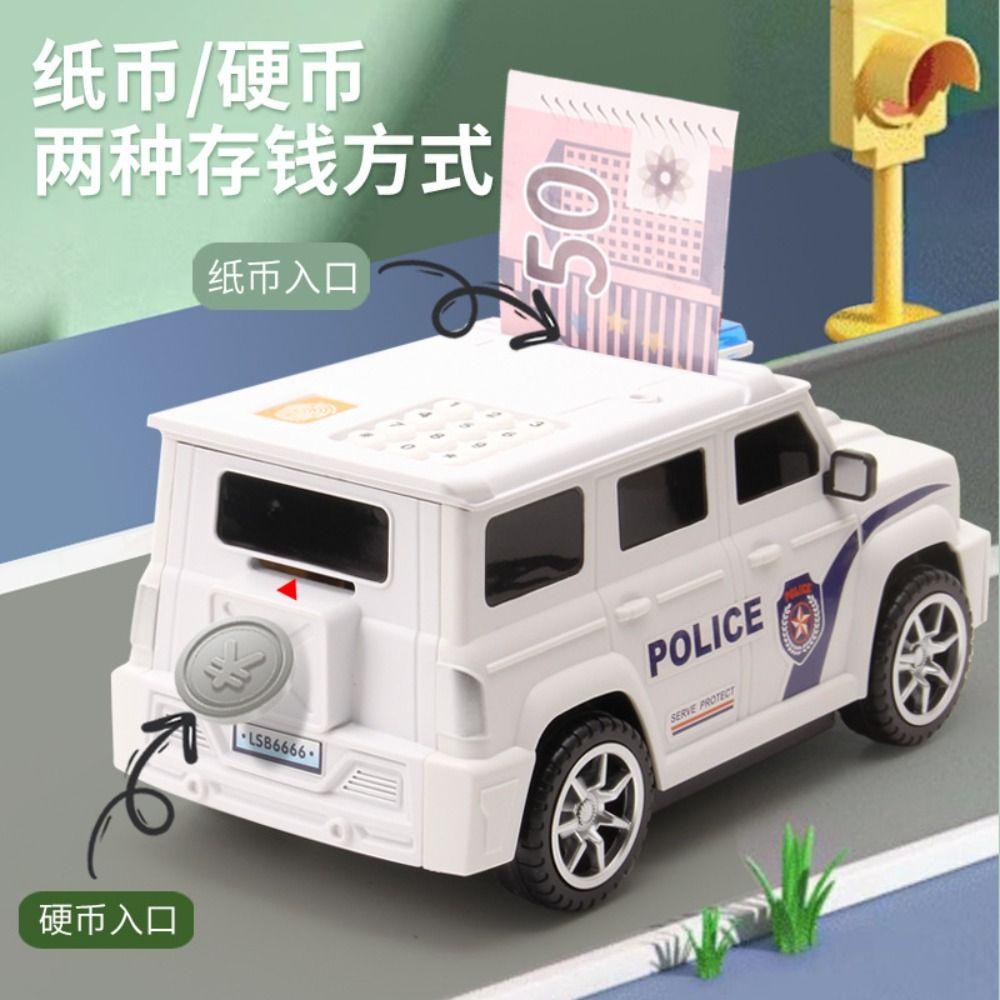 Mxbeauty Mobil Model Celengan Hadiah Ulang Tahun Auto Scroll Mainan Anak Simpan Uang Cash Coin Bisa Fingerprint Password Money Saving Box