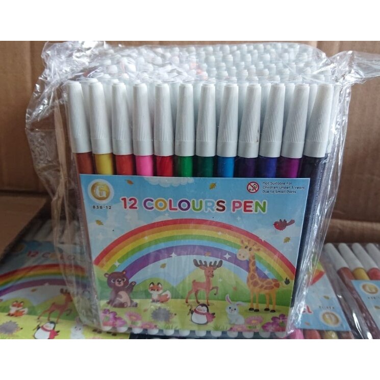 

Spidol 12 Warna || Gold Spidol 838 || Spidol set murah 2