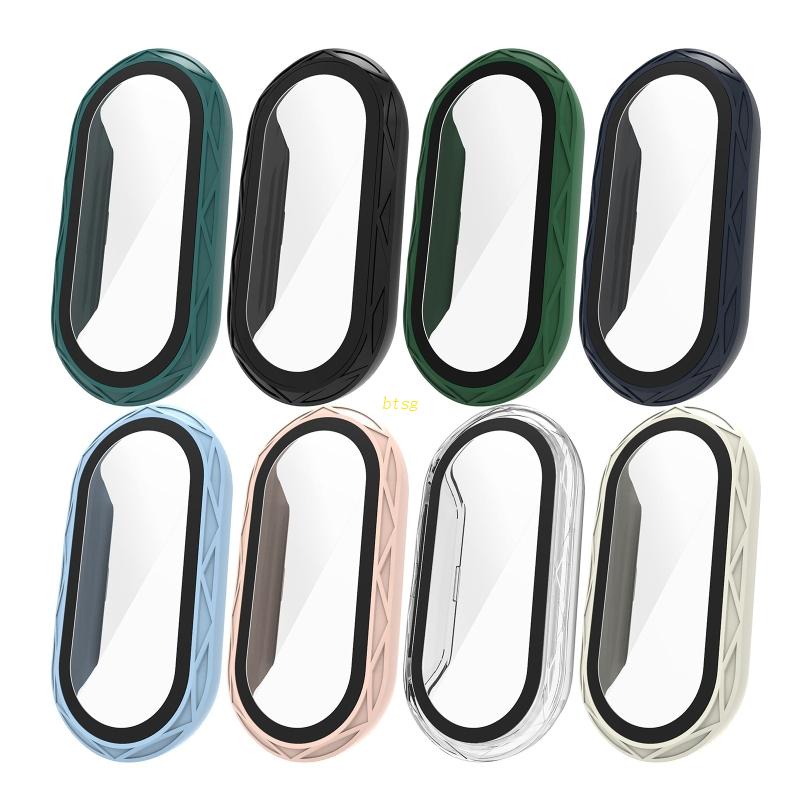 Bt Case Pelindung Untuk Mi-Band8 Pelindung Layar Tahan Air-Cangkang Frame Smartwatch One-piece Housing Kaca Film Accesso