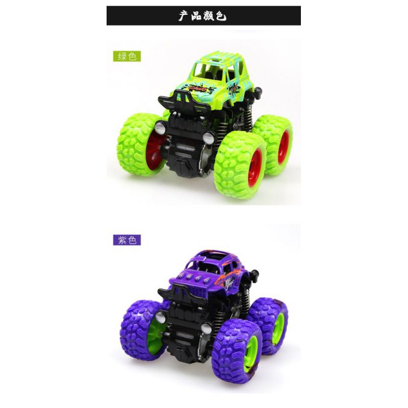 Mainan Anak Mobil Monster Zap Mainan Mobil Jip Off Road 4 Drive Inertial Bigfoot Mobil Anak Tanpa Baterai