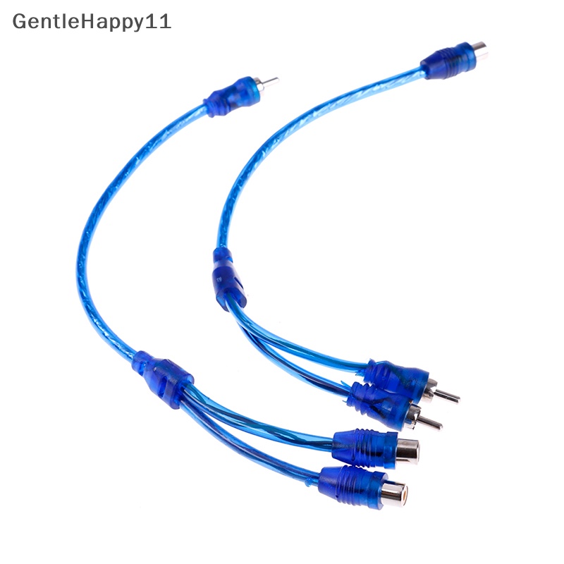 Gentlehappy 1Pc RCA female to male splitter stereo audio Y Adaptor Kabel Konektor Kawat id