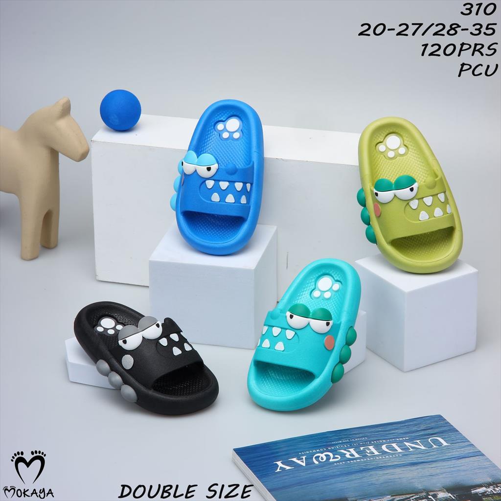 Sandal Slop Anak Karet PCU Motif Crocodile Lucu MKY 310 20-27 28-35