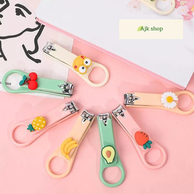 Gunting Kuku Lucu Karakter Nail CLipper Mini Anak Dewasa Warna Pastel