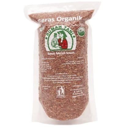 

Beras Merah Organik,Rumah Tani Farm 1kg, Grade A