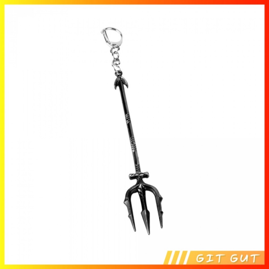 Keychain Gantungan Kunci Aquaman Trident Tombak