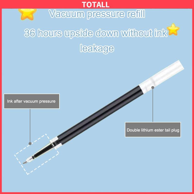 COD Pulpen Tinta Gel Hitam 0.5mm Retractable Portable Untuk Pelajar-Totall