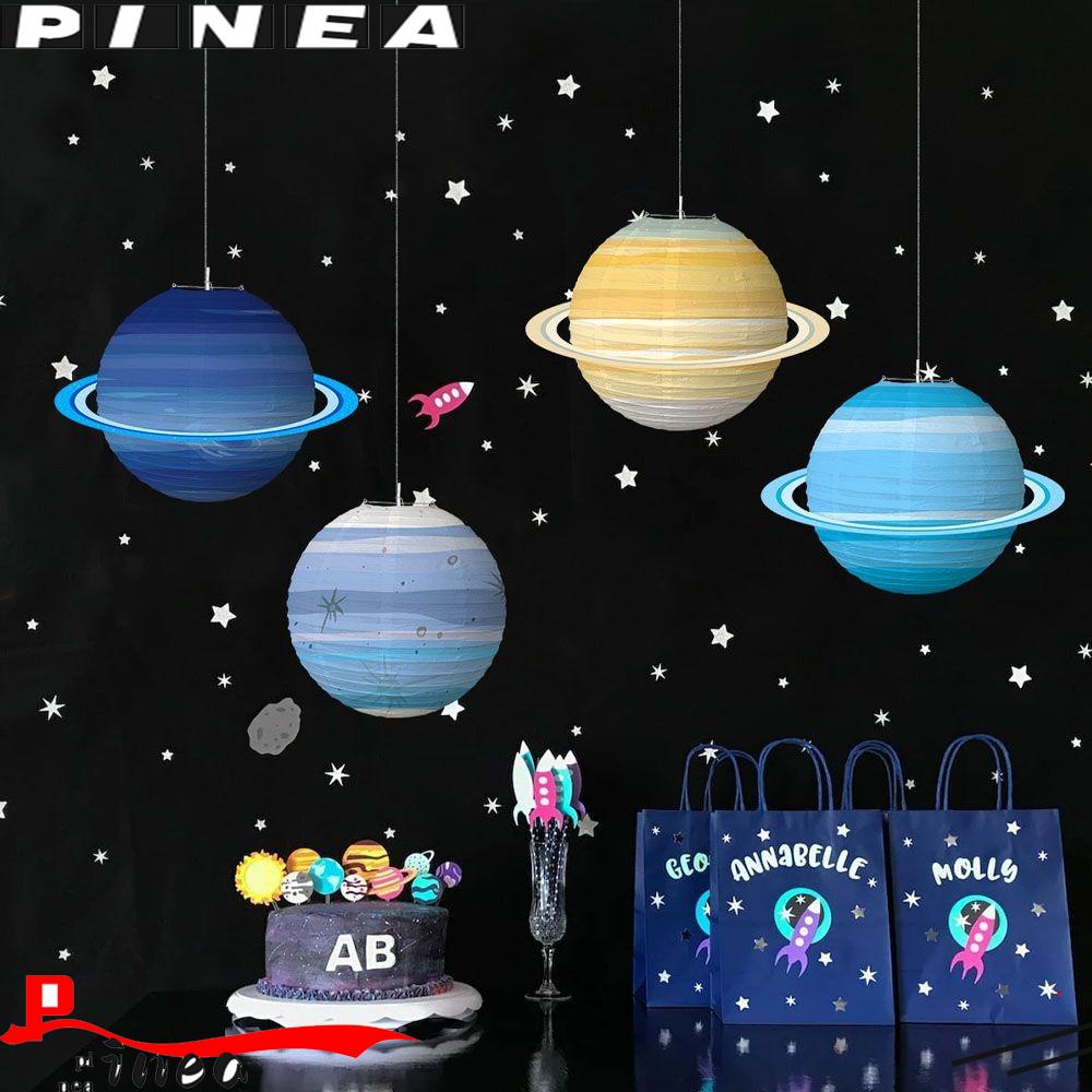 Lampion Festival Nanas Delapan Planet Lentera Tata Surya Planet Mid-Autumn Festival Lantern Perlengkapan Meriah Perlengkapan Pesta Lampion Kertas Berbintang