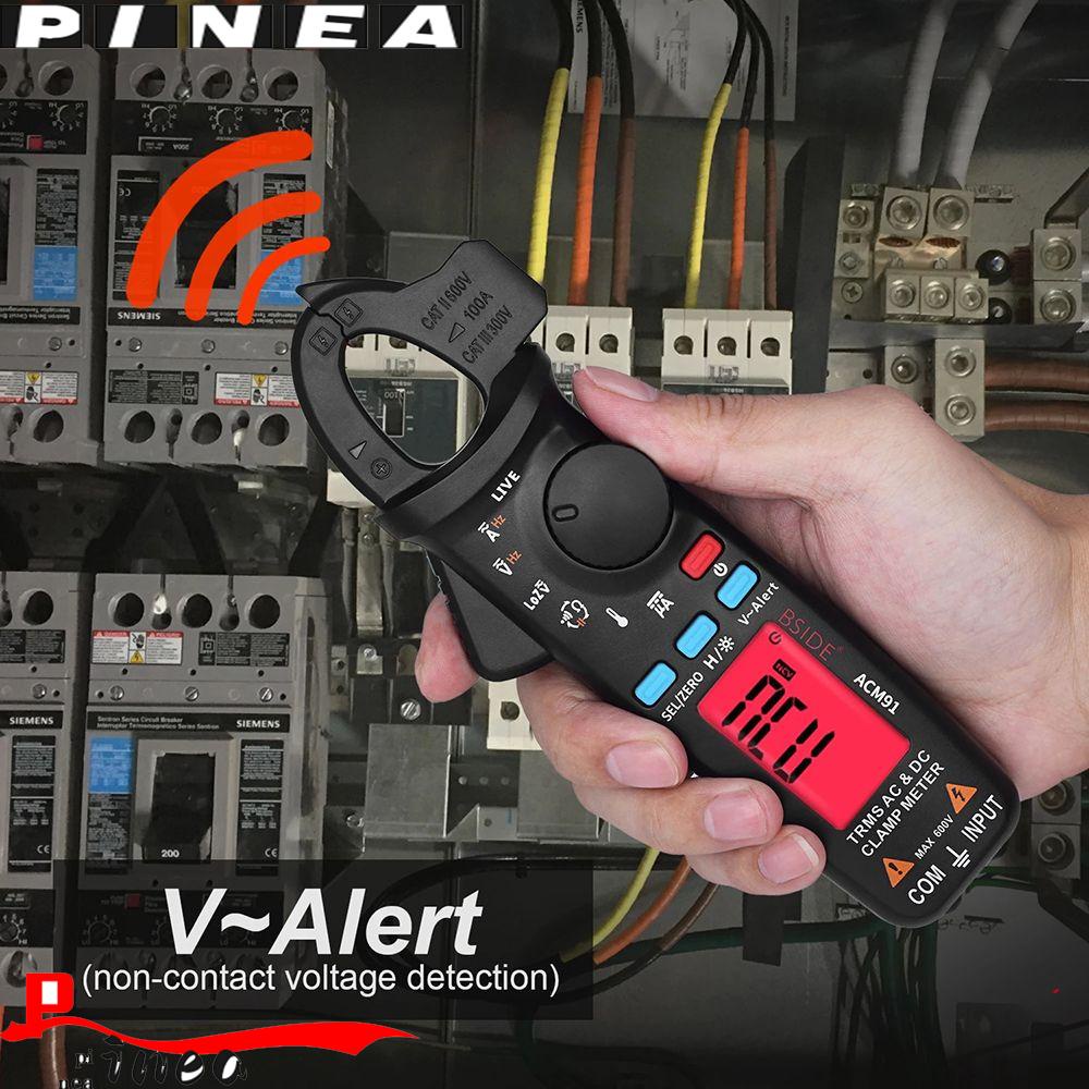 Nanas Digital Clamp Meter Perbaikan Mobil 1mA Presisi Tinggi Arus Volt Temp Kapasitor Ohm Hz Tester Ammeter