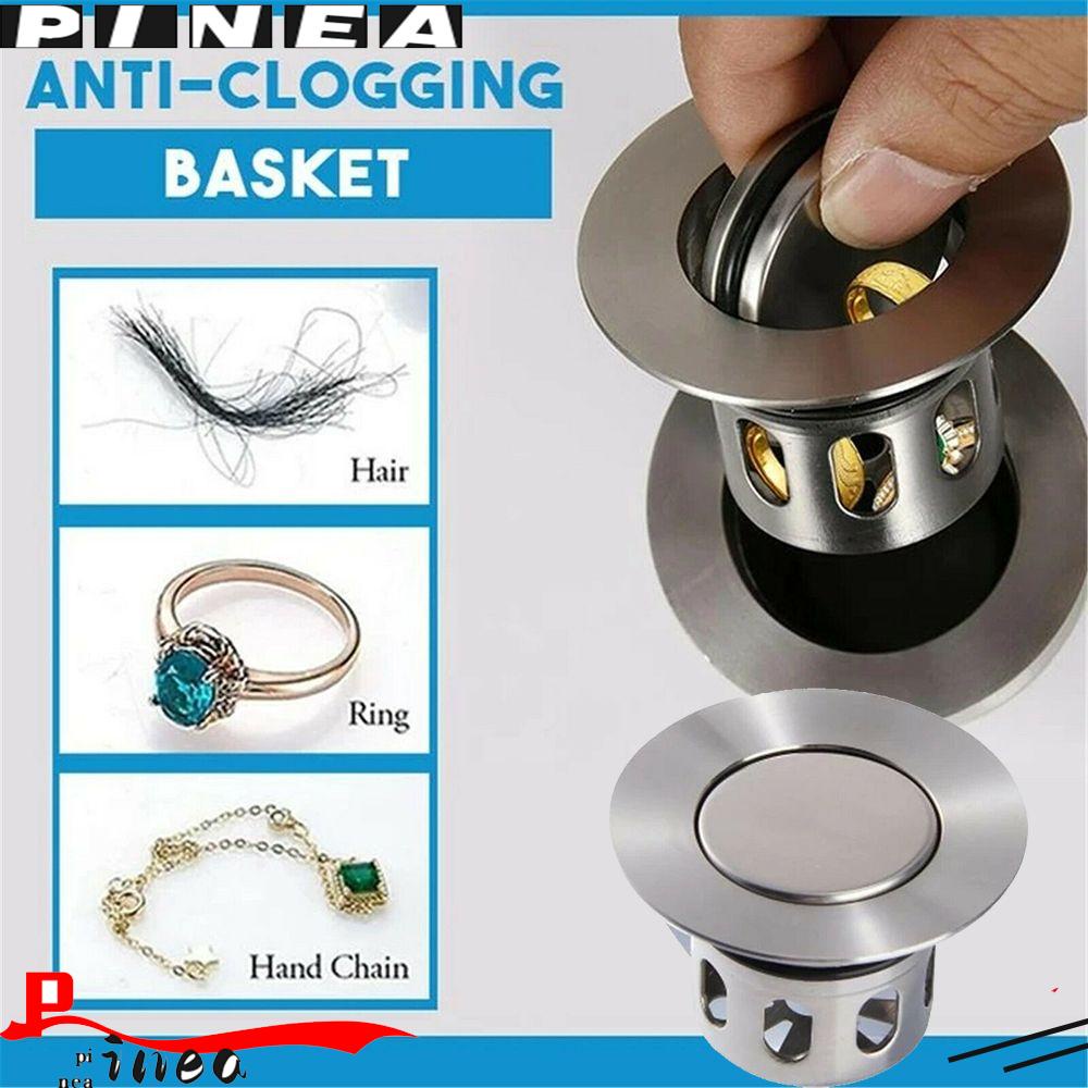 Nanas Wastafel Cuci Bounce Drain Filter Aksesoris Kamar Mandi Universal Explosion-proof Wastafel Drain Plug