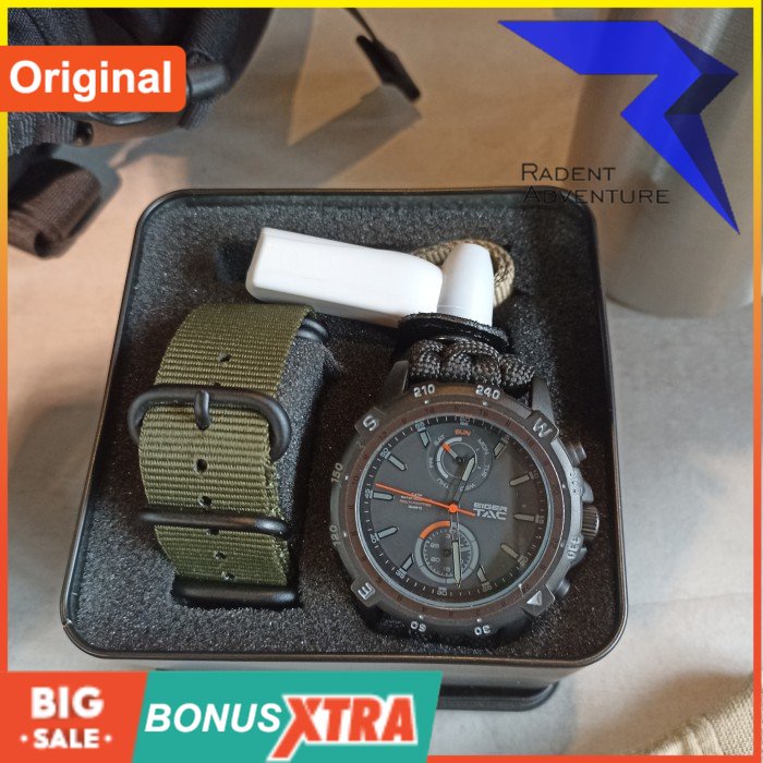 E lGER1989 Jam Tangan PRINCETON TACTICAL Watch Hitam 91000 8479 Original